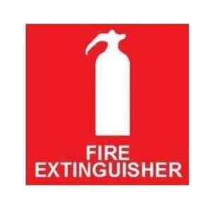 Fire Extinguisher Vehicle Label