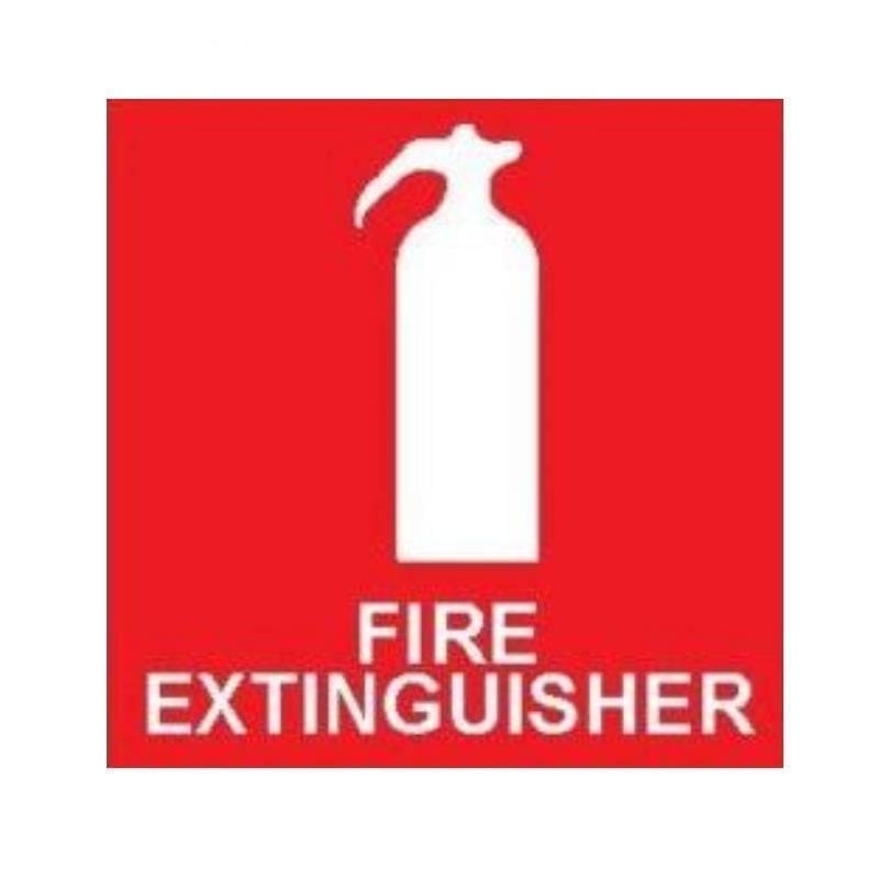 Fire Extinguisher Vehicle Label - main product image