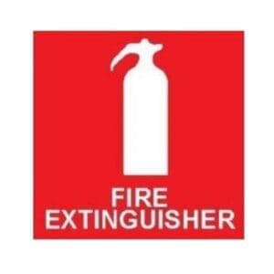 Fire Extinguisher Vehicle Label