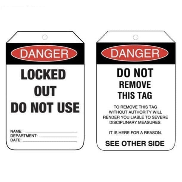 Danger Lock Out Tags 5Pc - main product image