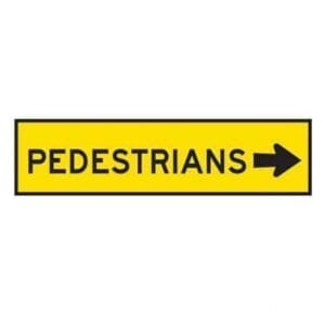Pedestrian Right Sign 1200×300