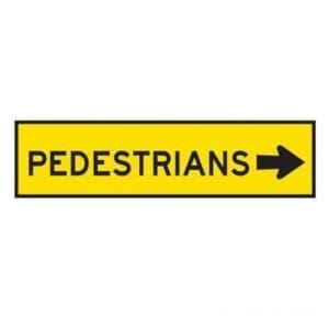 Pedestrian Right Sign 1200×300