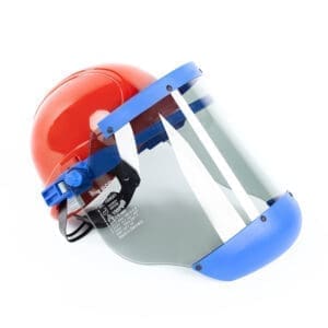 BSD Arc flash Face shield and Red Helmet HRC2 10.7cal/cm2