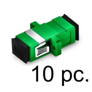 Fiber Adapter SC/APC to SC/APC Simplex OS2 SM with Flange 10Pc
