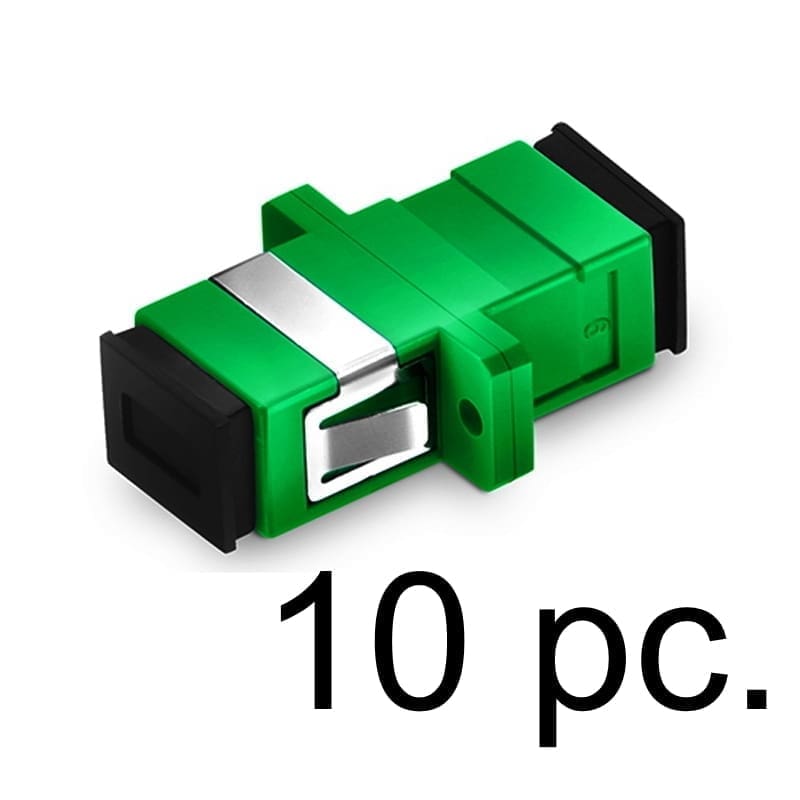 Fiber Adapter SC/APC to SC/APC Simplex OS2 SM with Flange 10Pc
