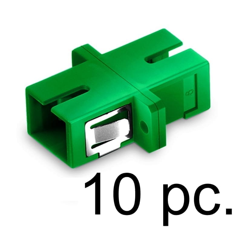 Fiber Adapter SC/APC to SC/APC Simplex OS2 SM with Flange 10Pc - Image 2
