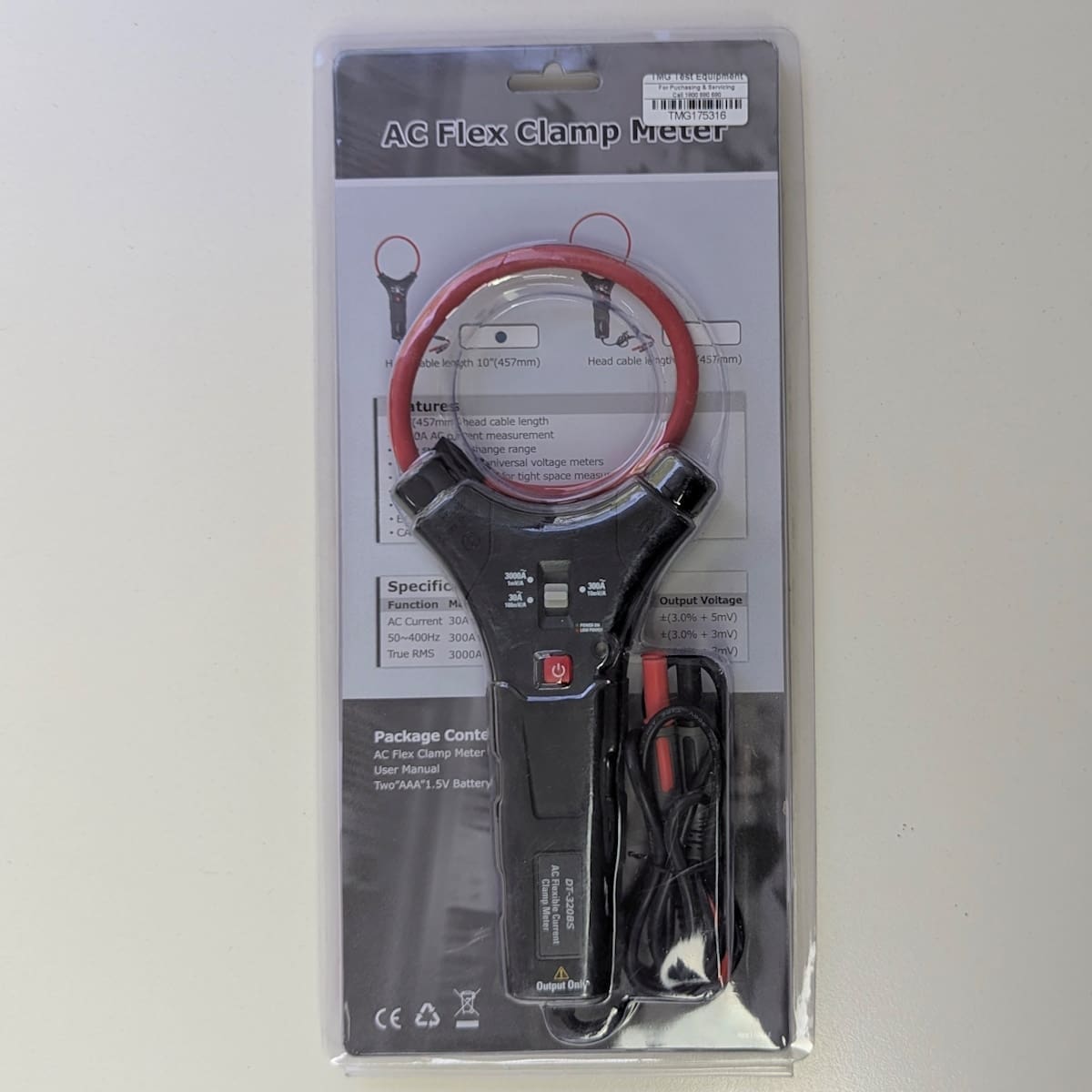 CEM DT-320BS AC Flex Clamp Meter - Image 2