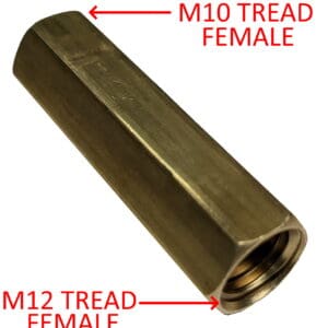 M12 to M10 Female to Female Connector for Sonde to Rodder