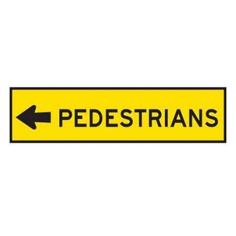Pedestrian Left Sign 1200x300 - main product image