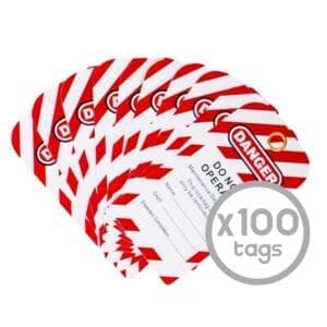 Volt Safety Lockout Tag Danger Do Not Operate 100 Pack