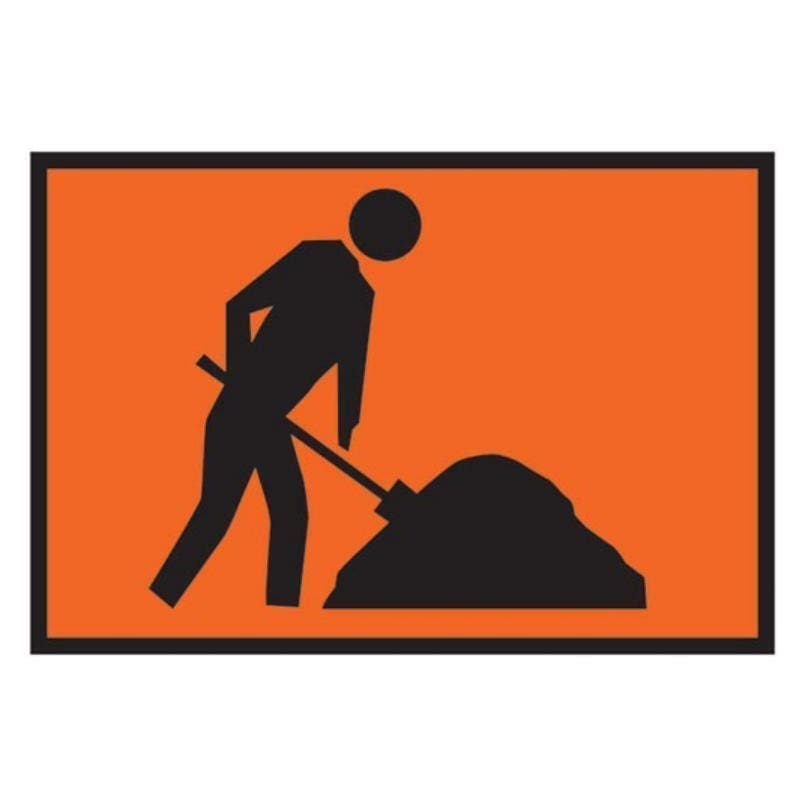 Workmen Ahead Sign - main product image